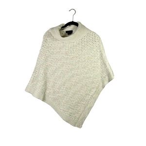 Steve Madden Pastel Colored Multicolor Knit Crochet Business Casual Poncho OSFA